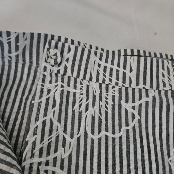 Eva Franco By Anthropologie Striped Floral Ruffle Wrap Style Skirt Women's Sz 4 - Picture 7 of 16